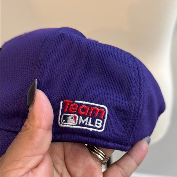 Vtg 90’s Purple and Green Arizona Diamondbacks Hat with Logo - Picture 2 of 4